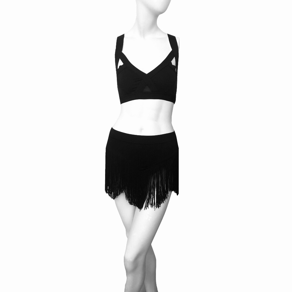 Rifat Ozbek Ss 1992 Runway Fringe Mini Skirt - image 3